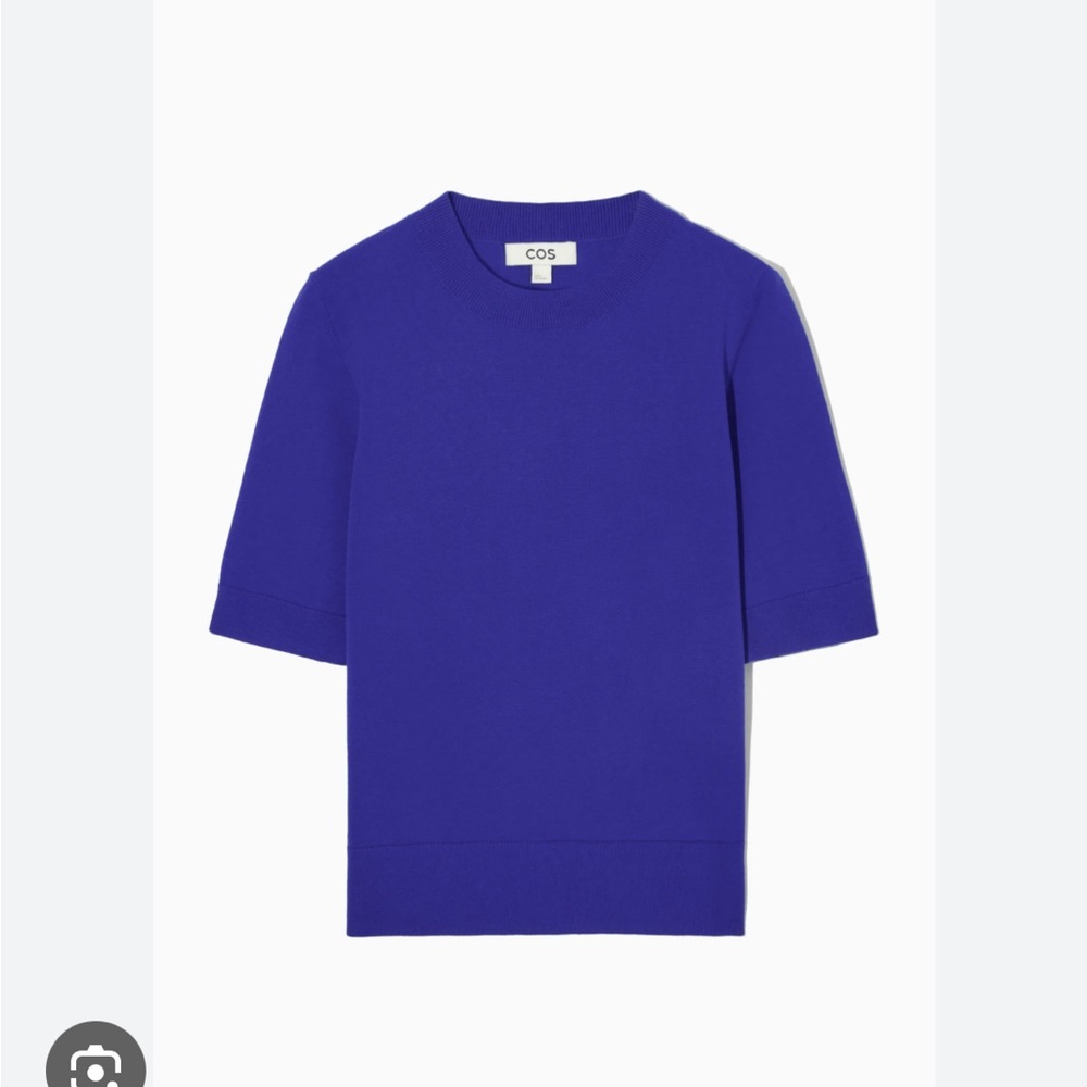 COS Blue Knit Tee